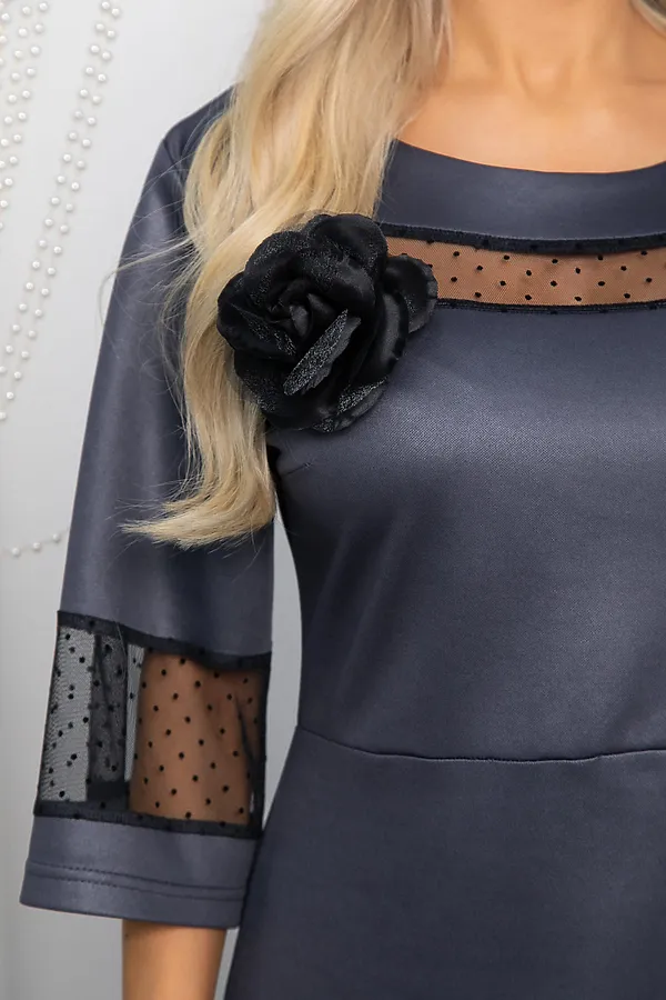 Платье LADY TAIGA, графит - фото 2