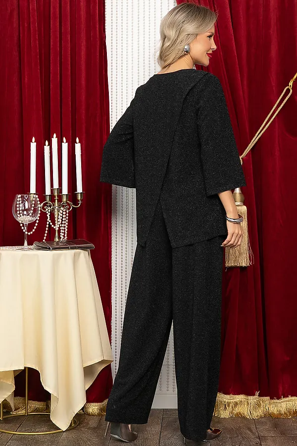 Костюм (Блуза+Брюки) LADY TAIGA, черный - фото 2
