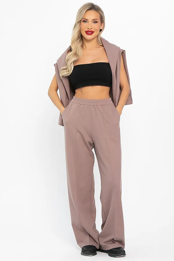 Костюм (Джемпер+Брюки) LADY TAIGA, коричневый - фото 2