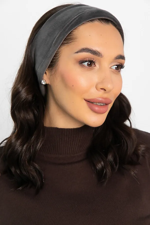 Повязка на голову LADY TAIGA, серая - фото 2