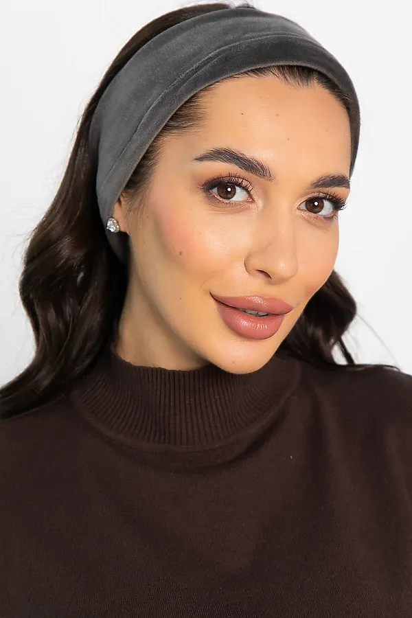 Повязка на голову LADY TAIGA, серая - фото 2