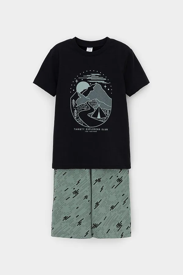 Пижама CROCKID, черный,быстрее ветра - фото 2
