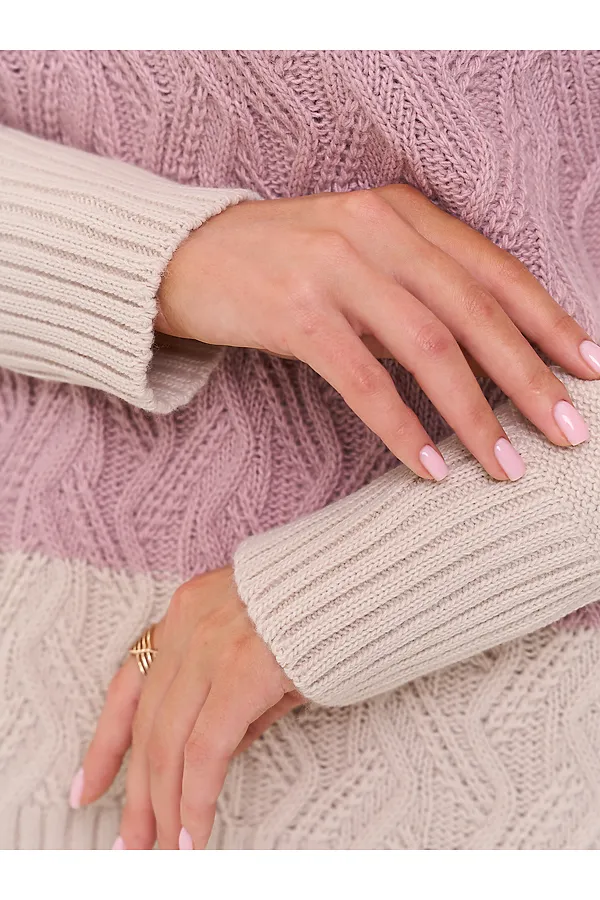 Джемпер VAY, розовый пунш/ваниль - фото 2