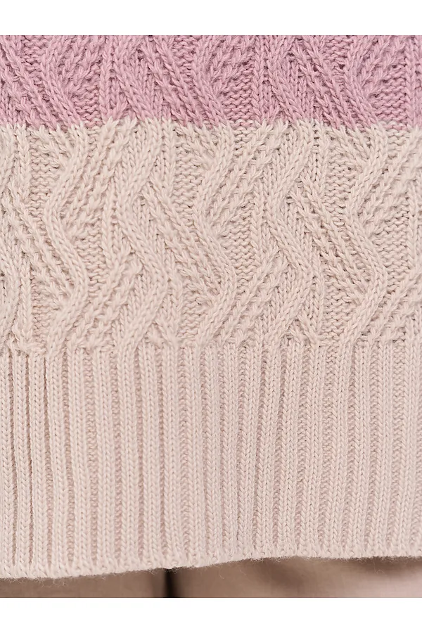 Джемпер VAY, розовый пунш/ваниль - фото 2