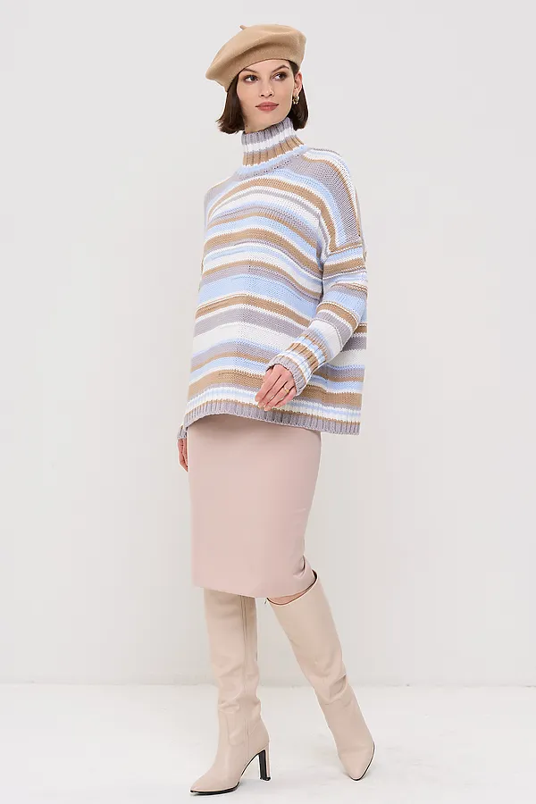 Свитер NEWVAY, туман/латте/белый/голубой - фото 2