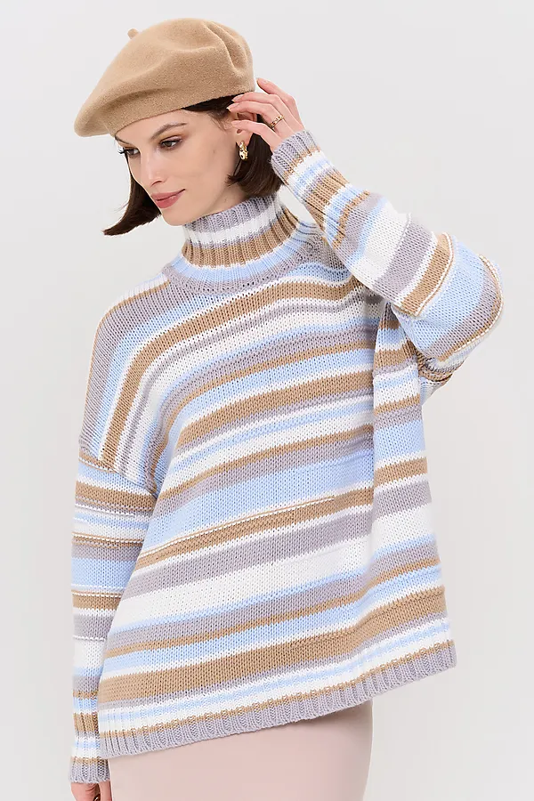 Свитер NEWVAY, туман/латте/белый/голубой - фото 2