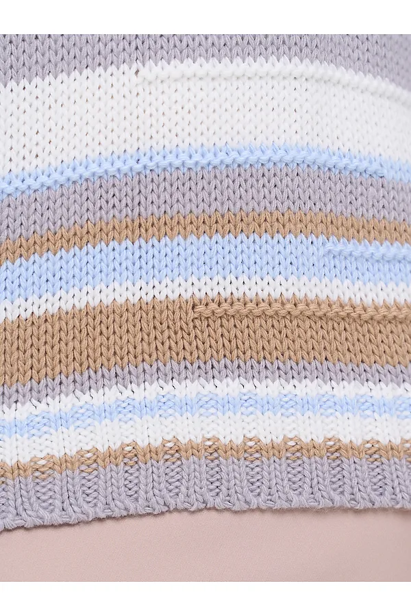 Свитер NEWVAY, туман/латте/белый/голубой - фото 2