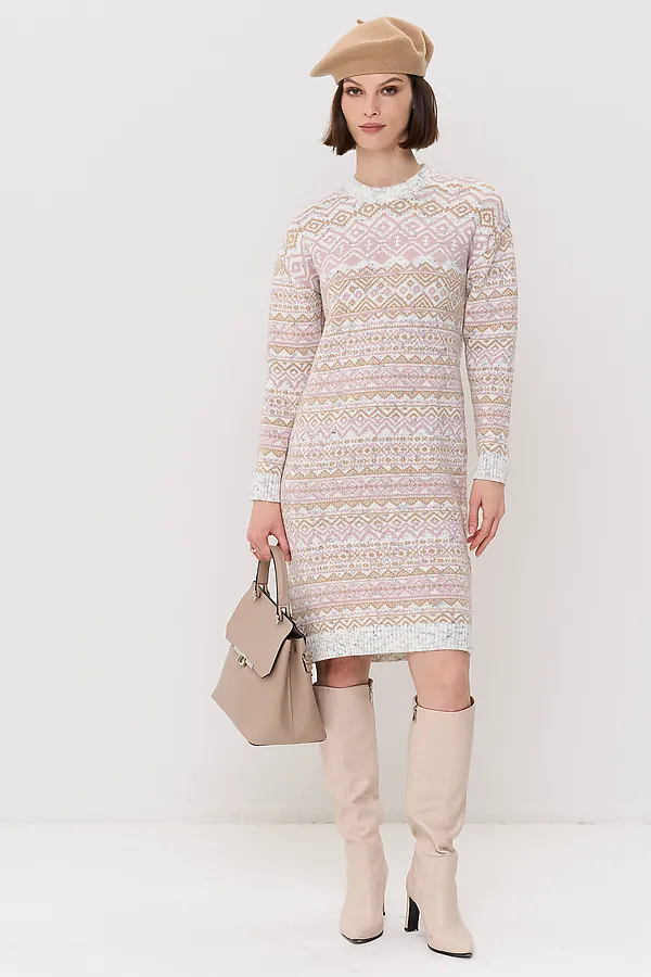 Платье NEWVAY, вечерний иней/латте/розовый жемчуг - фото 2