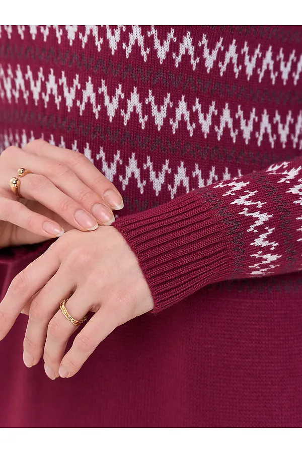 Платье NEWVAY, рубин/марсала/слива/белый - фото 2