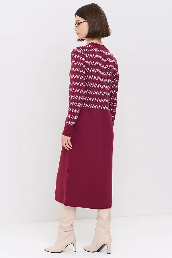 Платье NEWVAY, рубин/марсала/слива/белый - фото 2