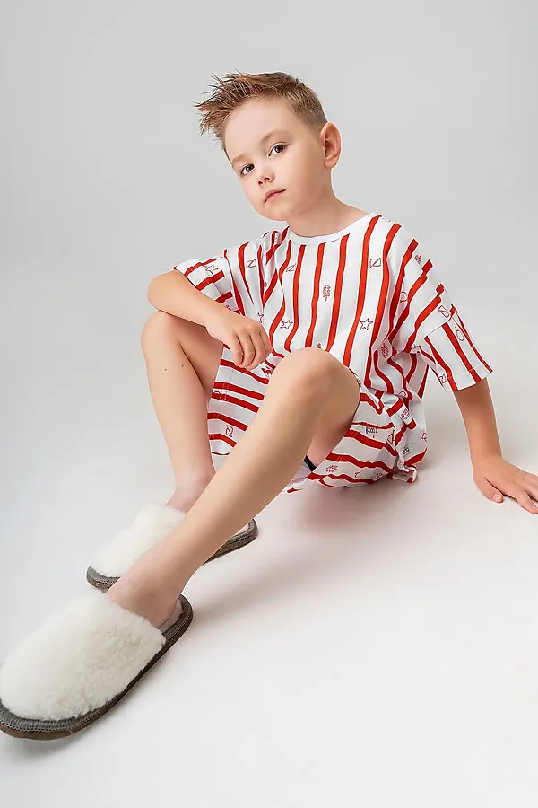 Костюм (Футболка+Шорты) BODO, белый (красный) - фото 2