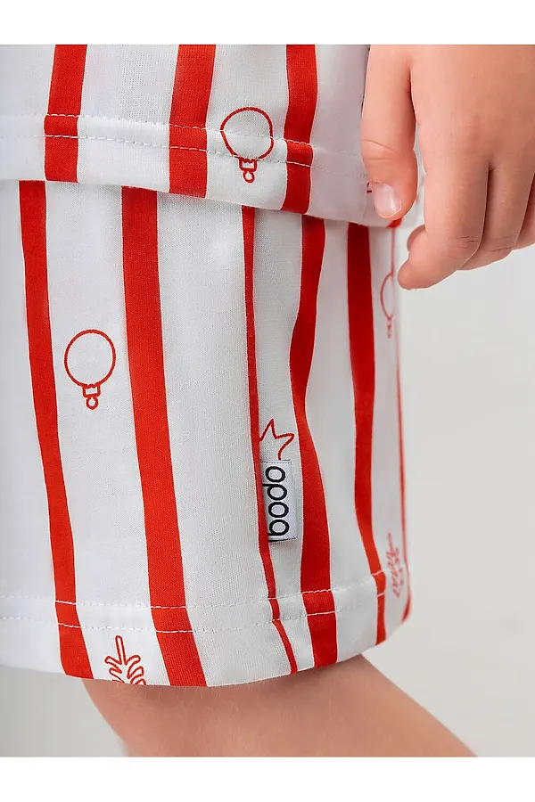 Костюм (Футболка+Шорты) BODO, белый (красный) - фото 2