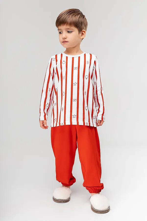 Костюм (Джемпер+Брюки) BODO-S, белый (красный) - фото 2