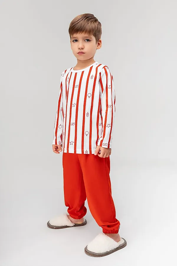 Костюм (Джемпер+Брюки) BODO-S, белый (красный) - фото 2