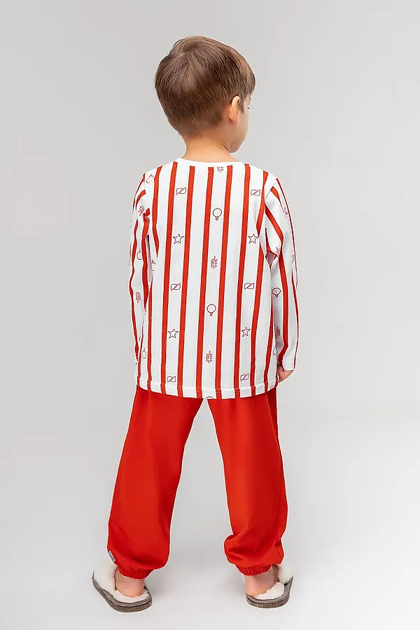 Костюм (Джемпер+Брюки) BODO-S, белый (красный) - фото 2