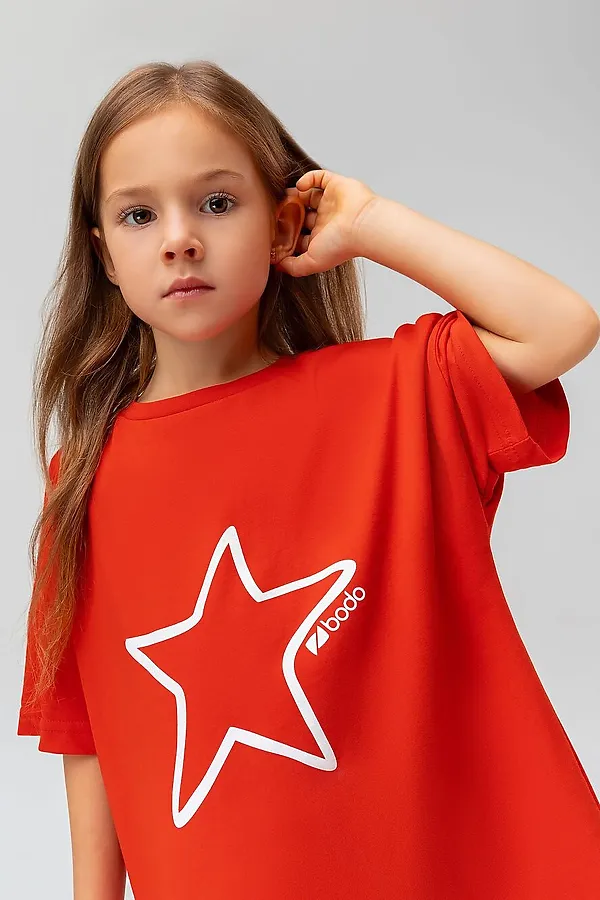 Костюм (Футболка+Брюки) BODO-S, белый (красный) - фото 2