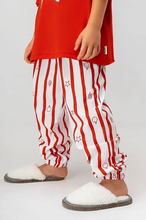 Костюм (Футболка+Брюки) BODO-S, белый (красный) - фото 2