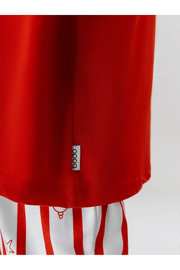 Костюм (Футболка+Брюки) BODO-S, белый (красный) - фото 2