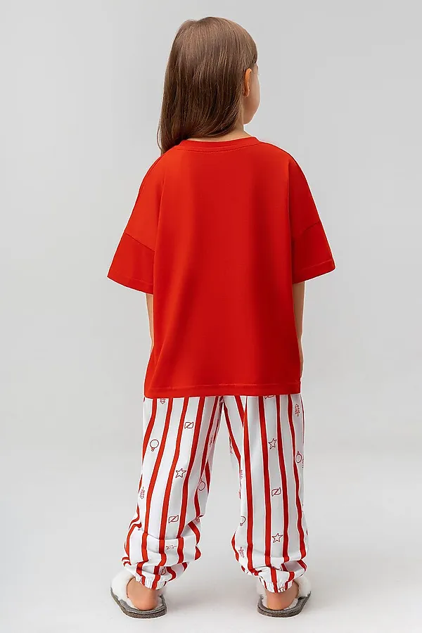 Костюм (Футболка+Брюки) BODO-S, белый (красный) - фото 2