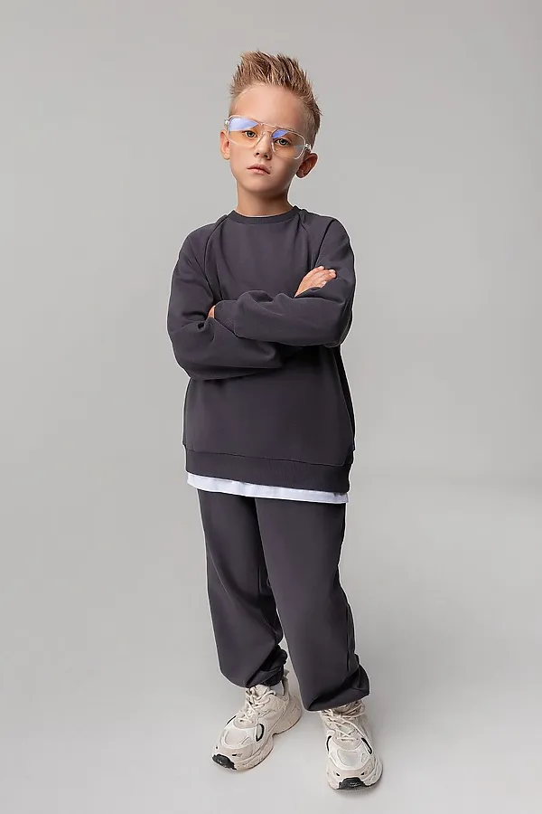 Костюм (Джемпер+Брюки) BODO, серый - фото 2