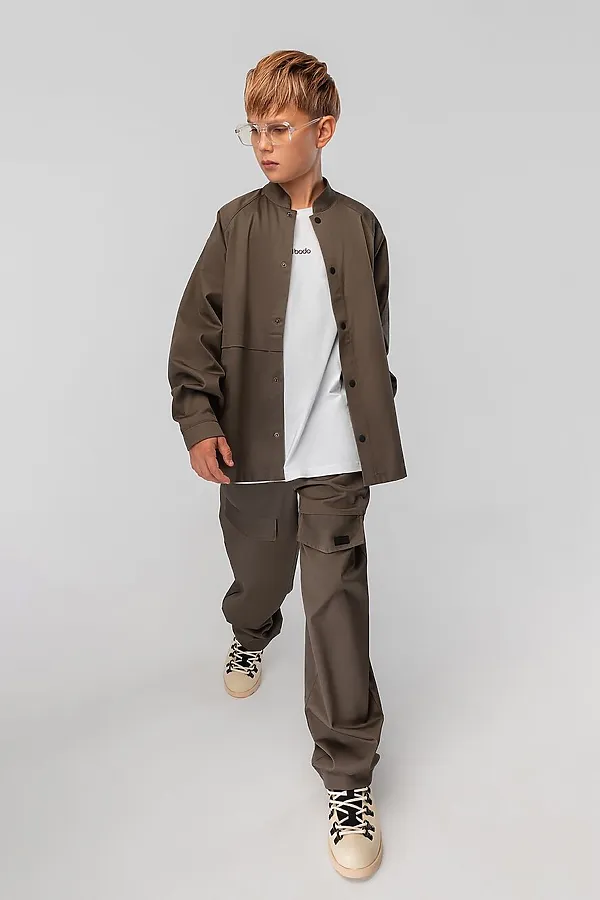 Костюм (Рубашка+Брюки) BODO, хаки - фото 2