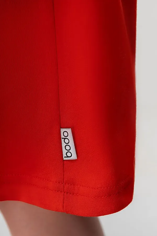 Костюм (Футболка+Шорты) BODO, белый (красный) - фото 2