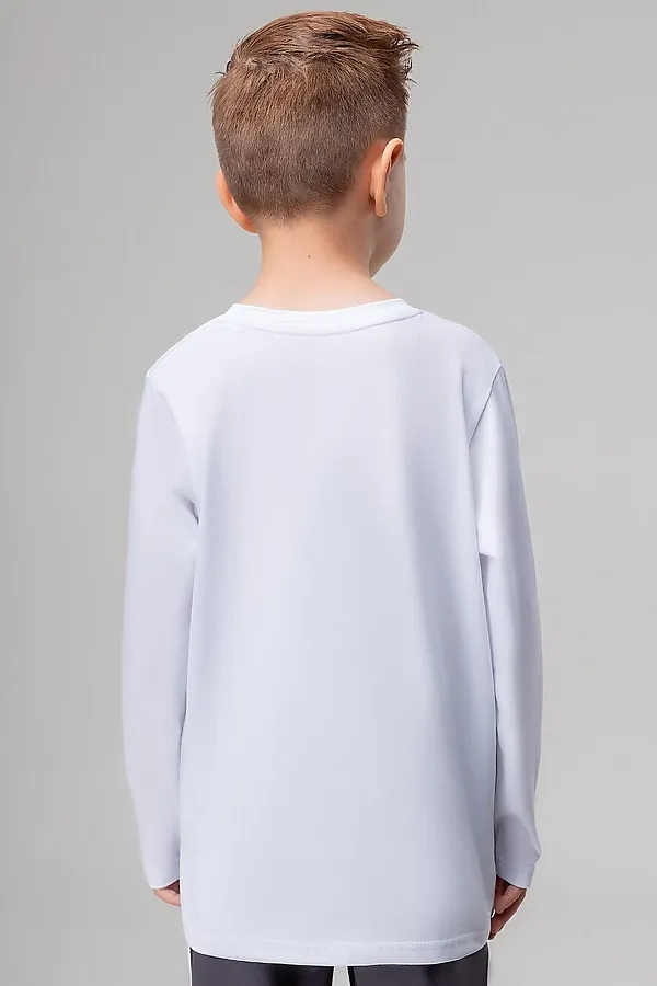 Лонгслив BODO, белый (синий) - фото 2