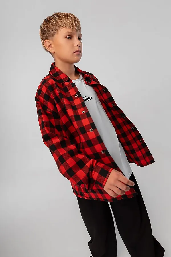 Рубашка BODO, черный (красный) - фото 2