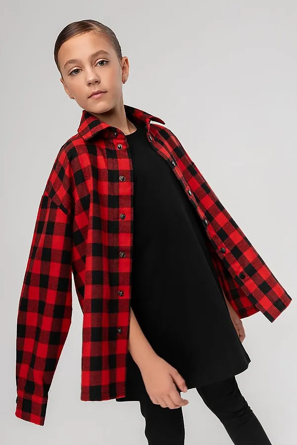 Рубашка BODO, черный (красный) - фото 2