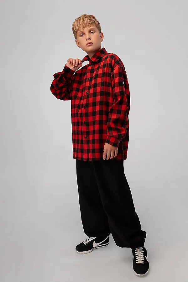 Рубашка BODO, черный (красный) - фото 2