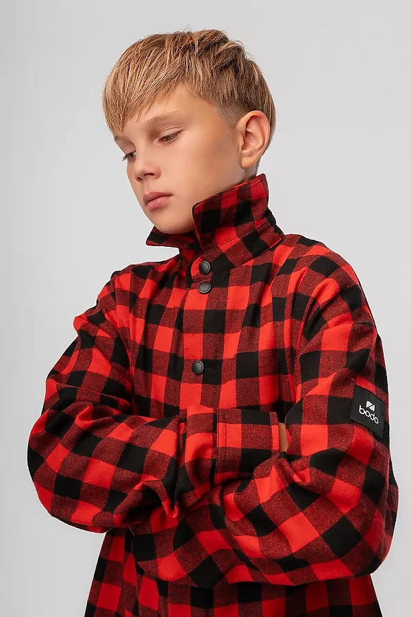 Рубашка BODO, черный (красный) - фото 2