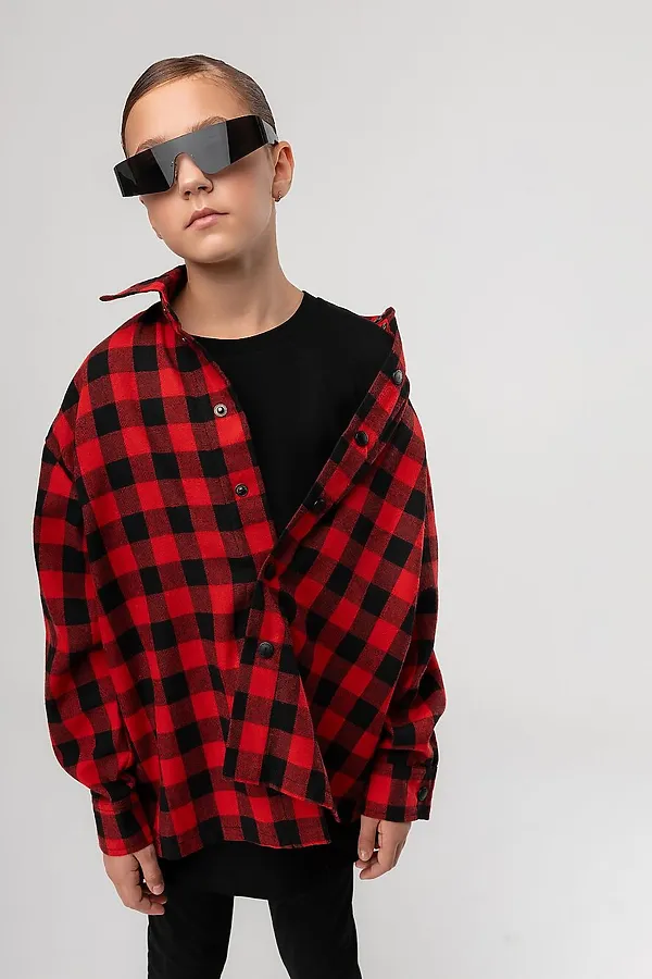 Рубашка BODO, черный (красный) - фото 2