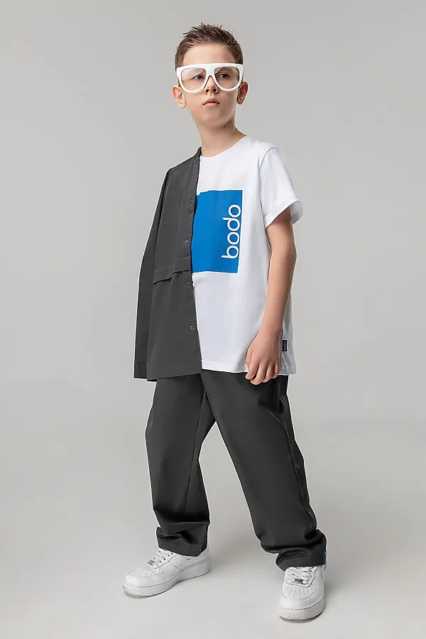 Футболка BODO-S, белый (синий) - фото 2