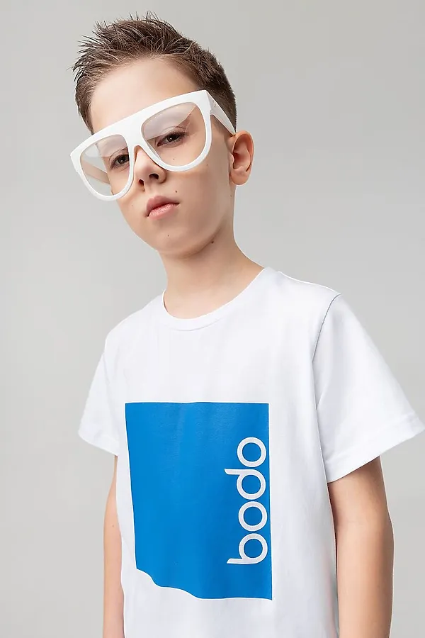 Футболка BODO-S, белый (синий) - фото 2