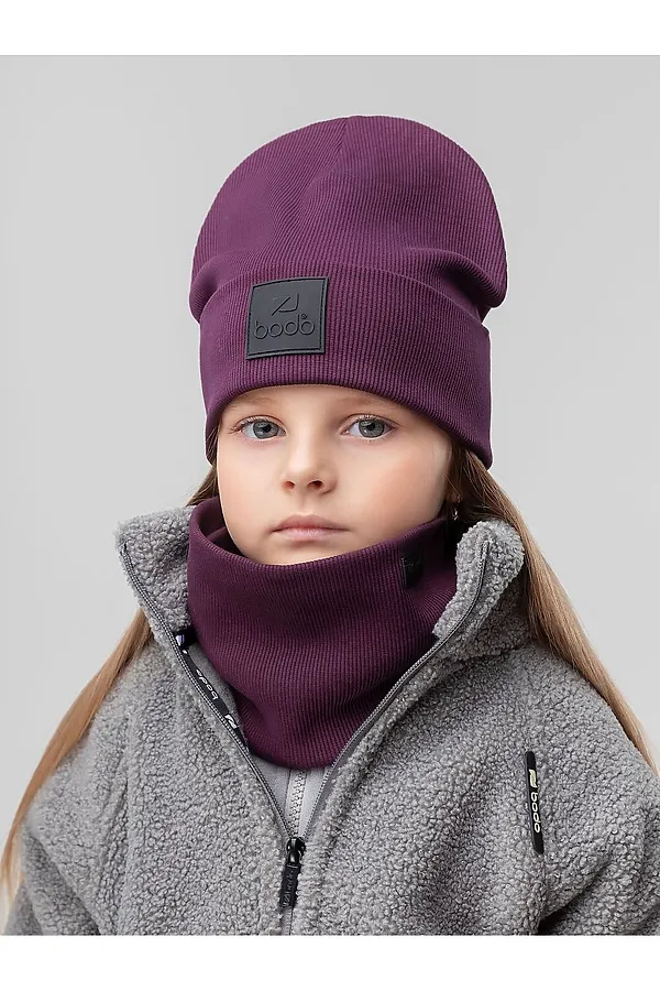 Комплект (Шапка+Снуд) BODO-S, сливовый - фото 2