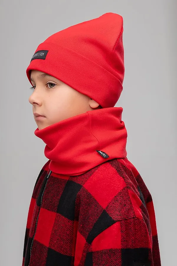 Комплект (Шапка+Снуд) BODO-S, красный - фото 2