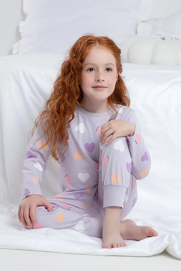 Пижама CROCKID, лепесток орхидеи,большое сердце - фото 2