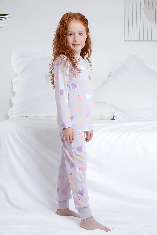 Пижама CROCKID, лепесток орхидеи,большое сердце - фото 2