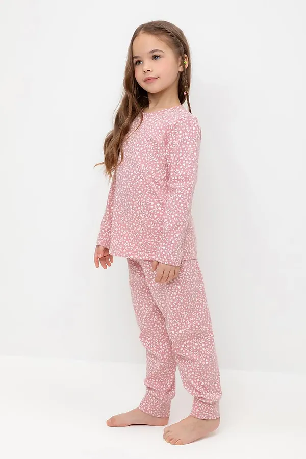 Пижама CROCKID, розовый зефир,цветочный узор - фото 2