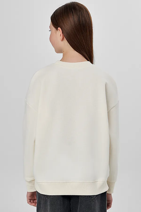 Свитшот MARK FORMELLE, молочный +печать1 - фото 2