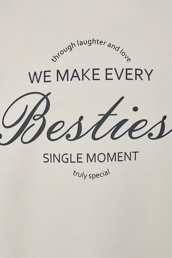 Свитшот MARK FORMELLE, молочный +печать1 - фото 2