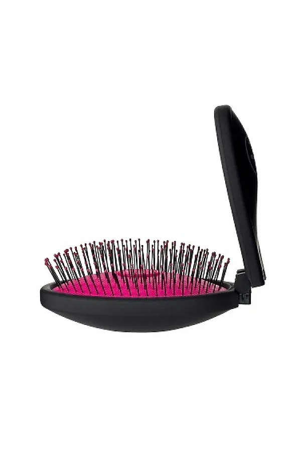 Wet Brush Расчёска массажная складная BWP824PINK Pop Fold Pink, черно-розовый KRISTALLER, розовый - фото 2
