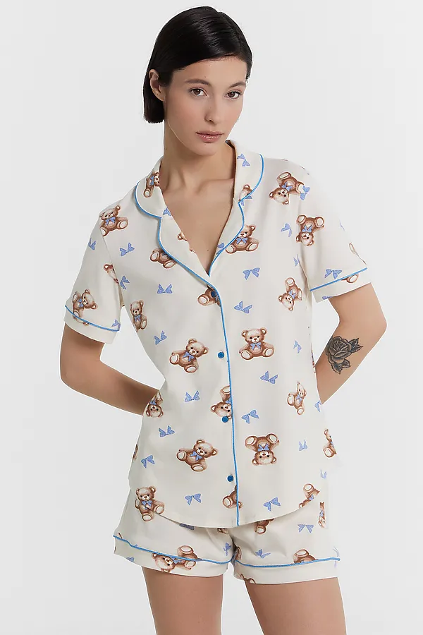 Пижама MARK FORMELLE, мишки на молочном - фото 2