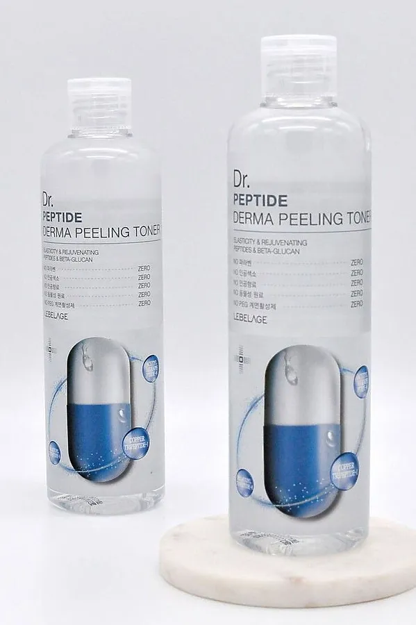 Lebelage Увлажняющий тонер с пептидами / Dr. Peptide Derma Peeling Toner, 310 мл KRISTALLER, бесцветный - фото 2