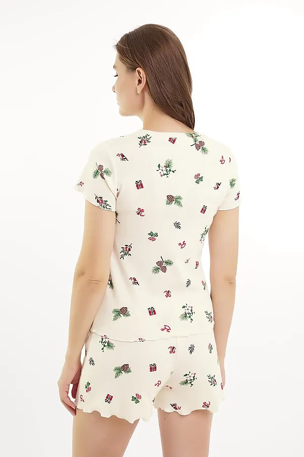 Пижама CLEVER, молочный/красный - фото 2