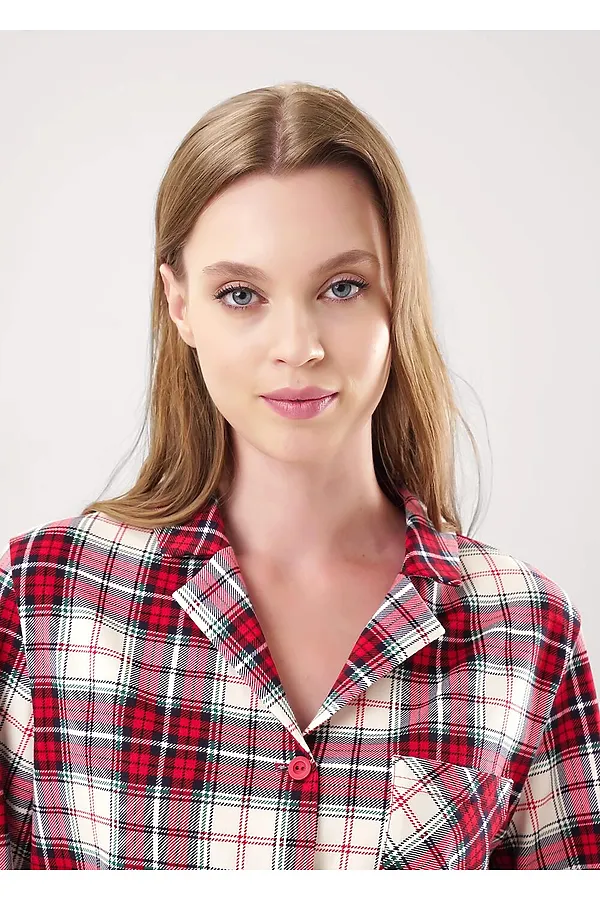 Пижама CLEVER, красный/молочный - фото 2