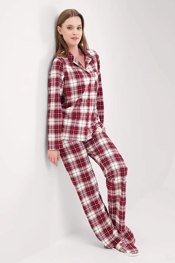 Пижама CLEVER, красный/молочный - фото 2