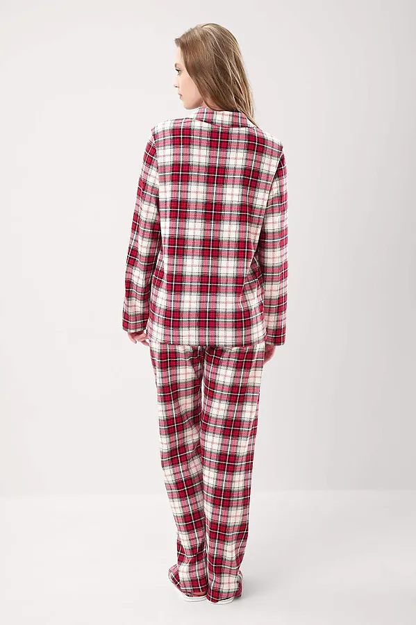 Пижама CLEVER, красный/молочный - фото 2