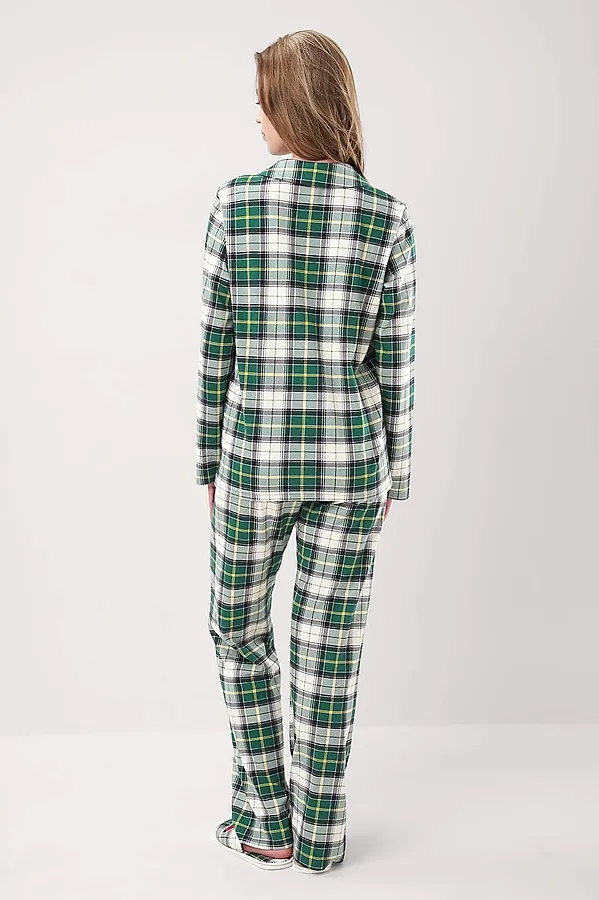 Пижама CLEVER, т.зелёный/молочный - фото 2