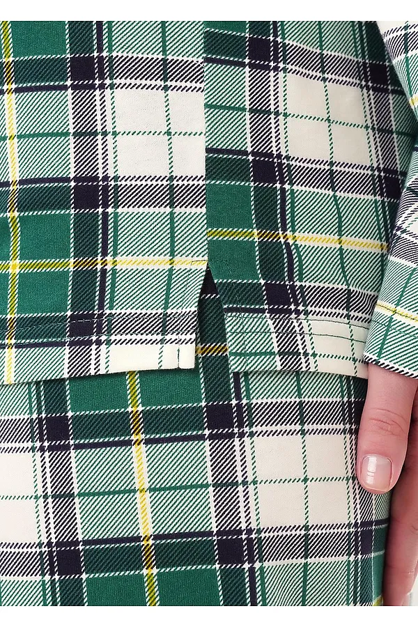 Пижама CLEVER, т.зелёный/молочный - фото 2